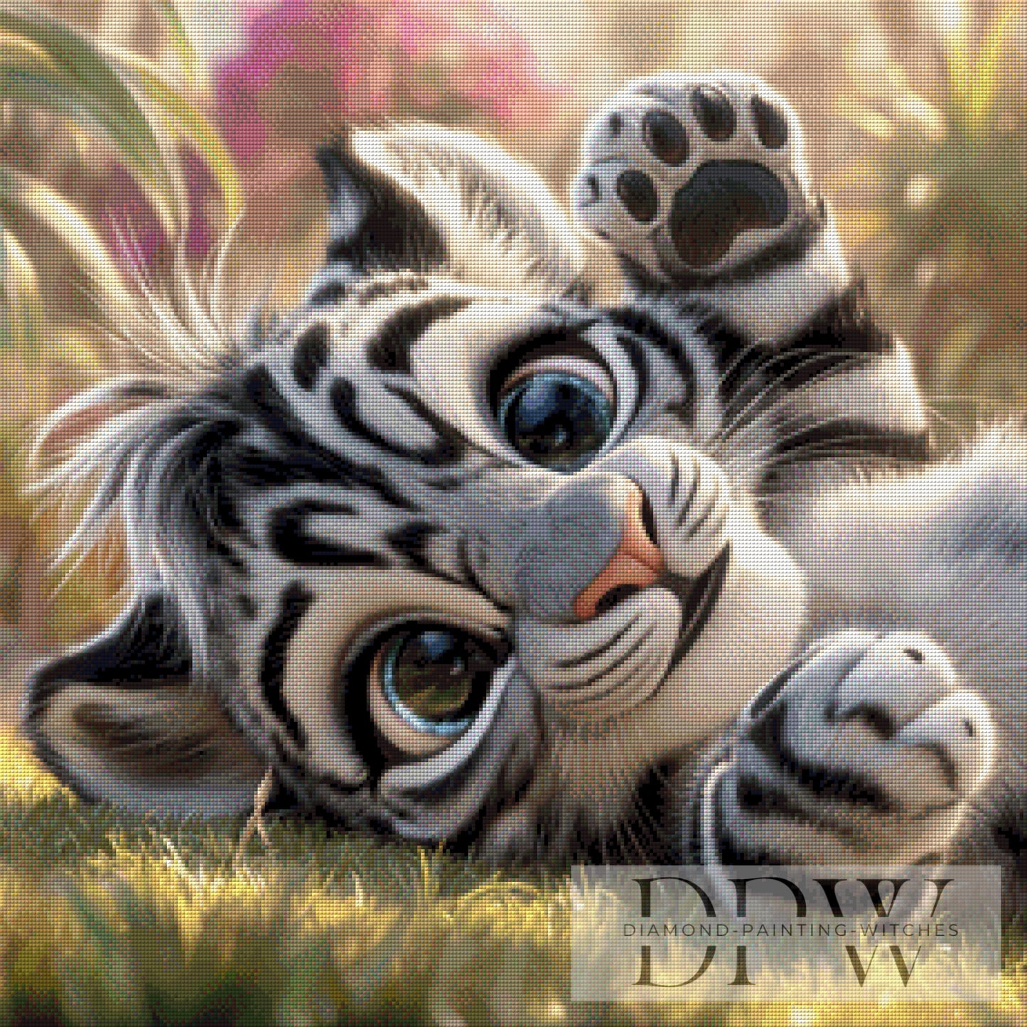 Spielzeit by Sweet_Loco_AI 70x70cm mit 175 Farben DPW-1776