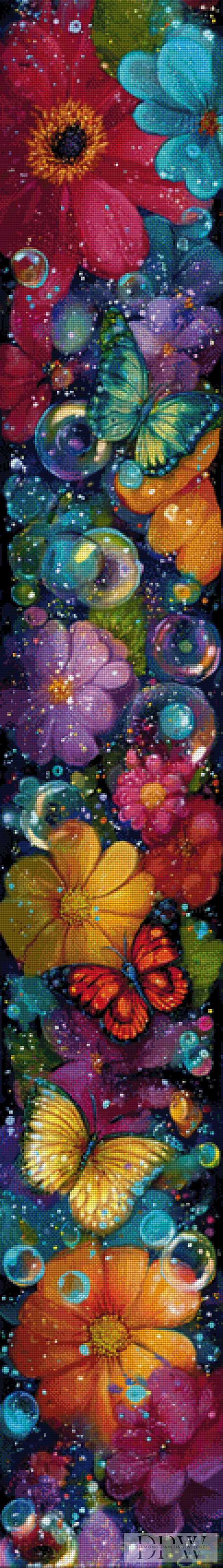 Flower Power Mix by theA.art 30x210cm mit 350 Farben DPW-1781