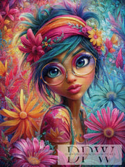 Flower Power Petra by QN mit 370 Farben