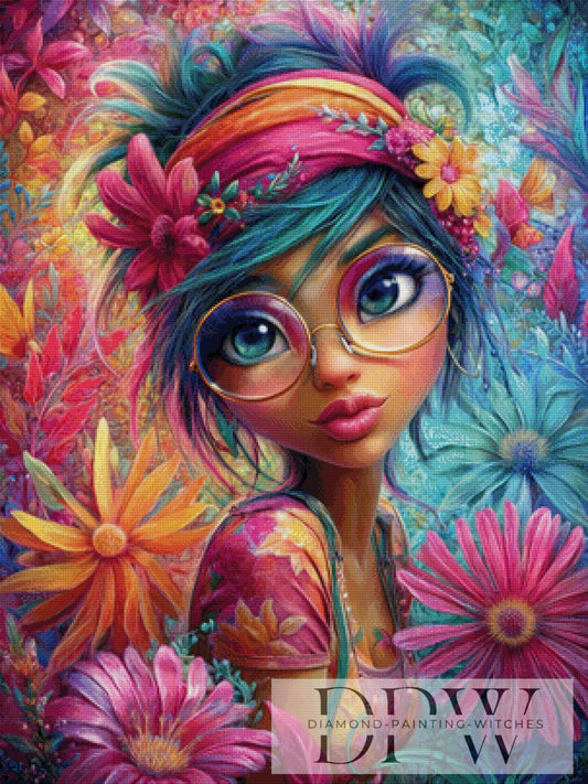 Flower Power Petra by QN mit 370 Farben