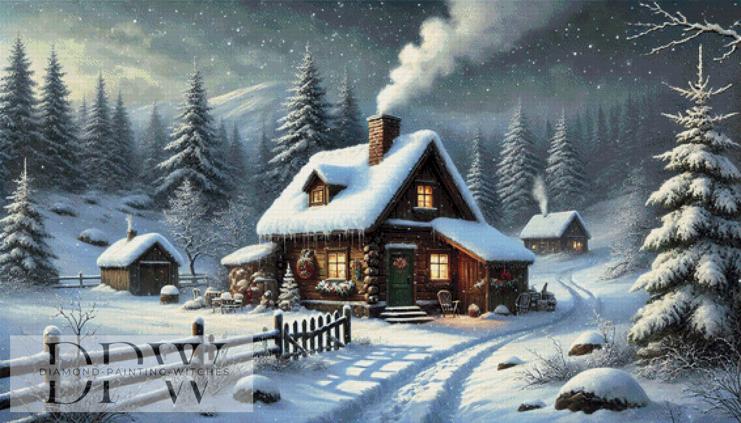 Idylle im Winter by DIYnamite 140x80cm mit 180 Farben DPW-1788
