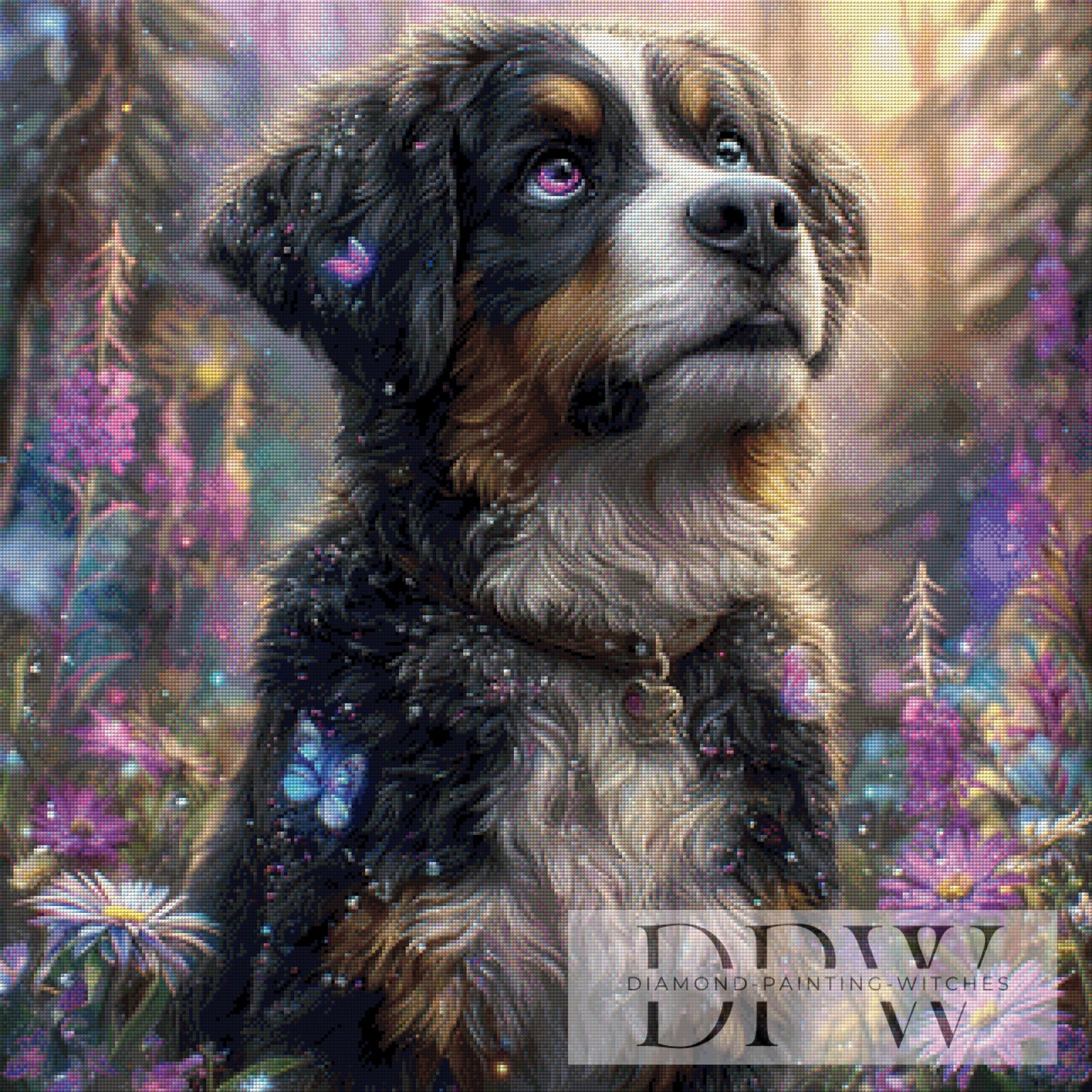 Tony by Lisa Morgan 80x80cm mit 220 Farben DPW-1788