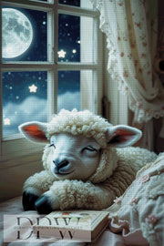 CreatiVart作「眠る羊」、80x120cm、130色