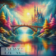 Fairy Tale Bridge by CreatiVart, 100x100m mit 350 Farben