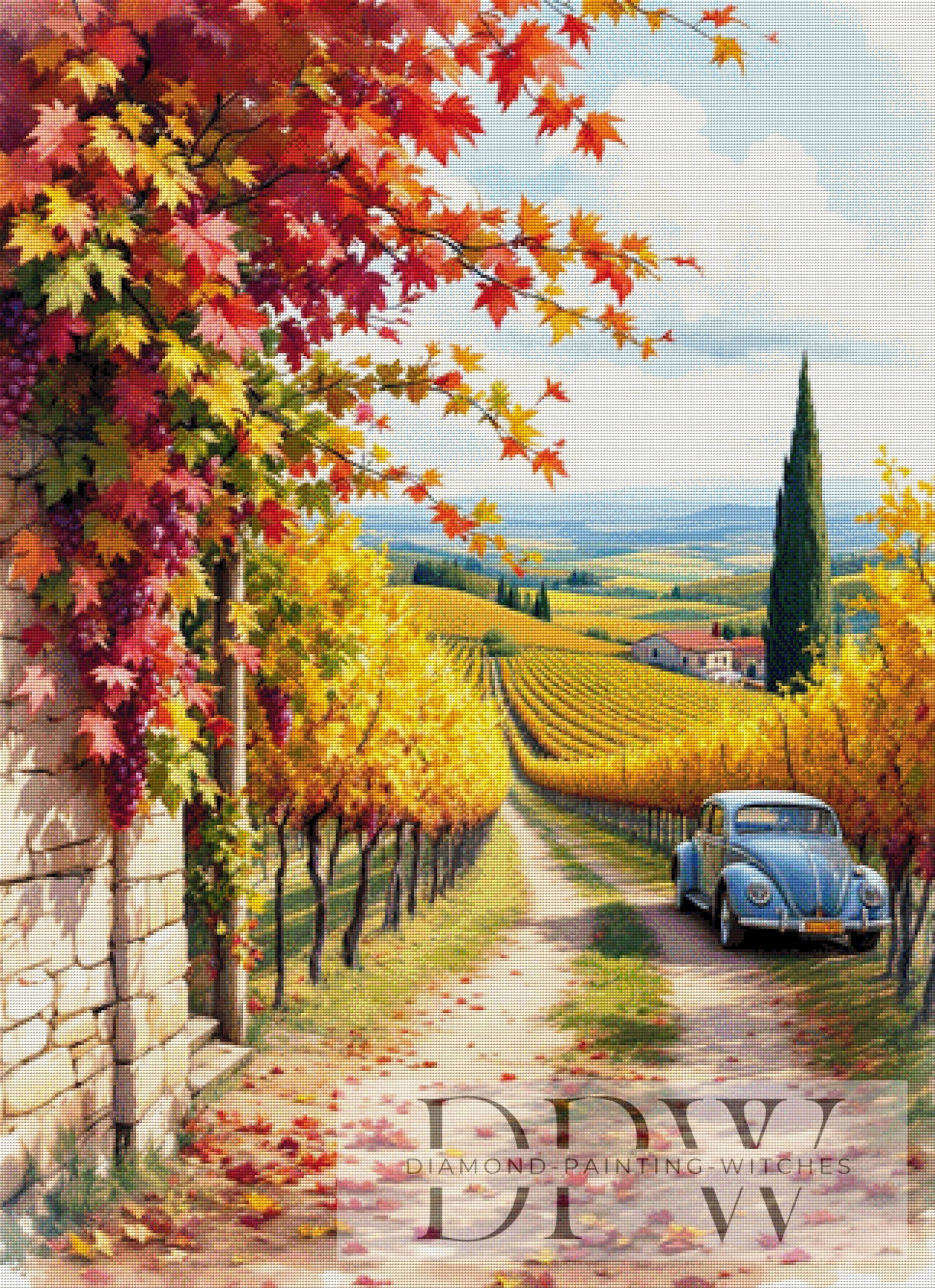 Dörfli by QN 80x110cm mit 350 Farben DPW-1822
