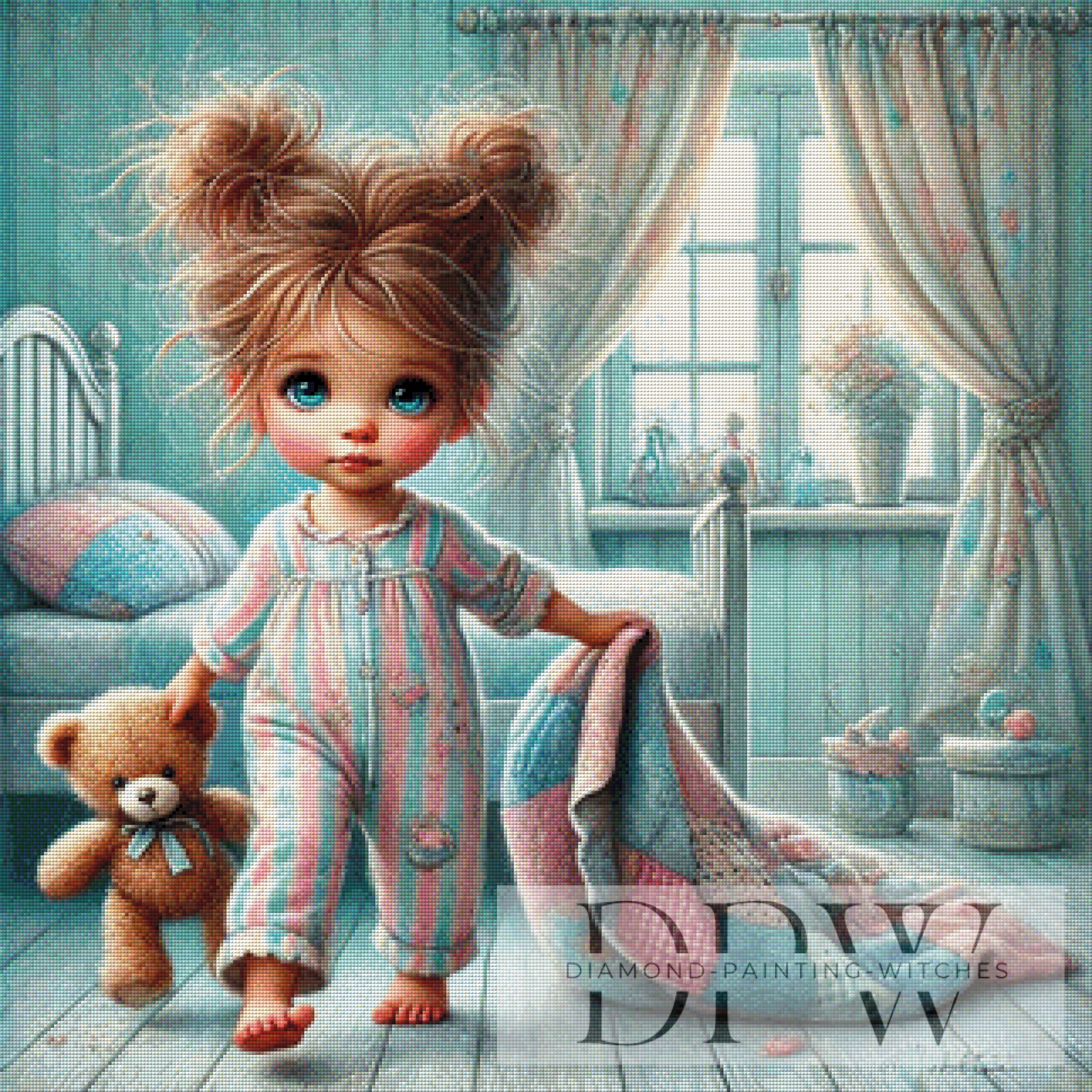 Jenny und ihre Decke by CreatiVart, mit 230 Farben
