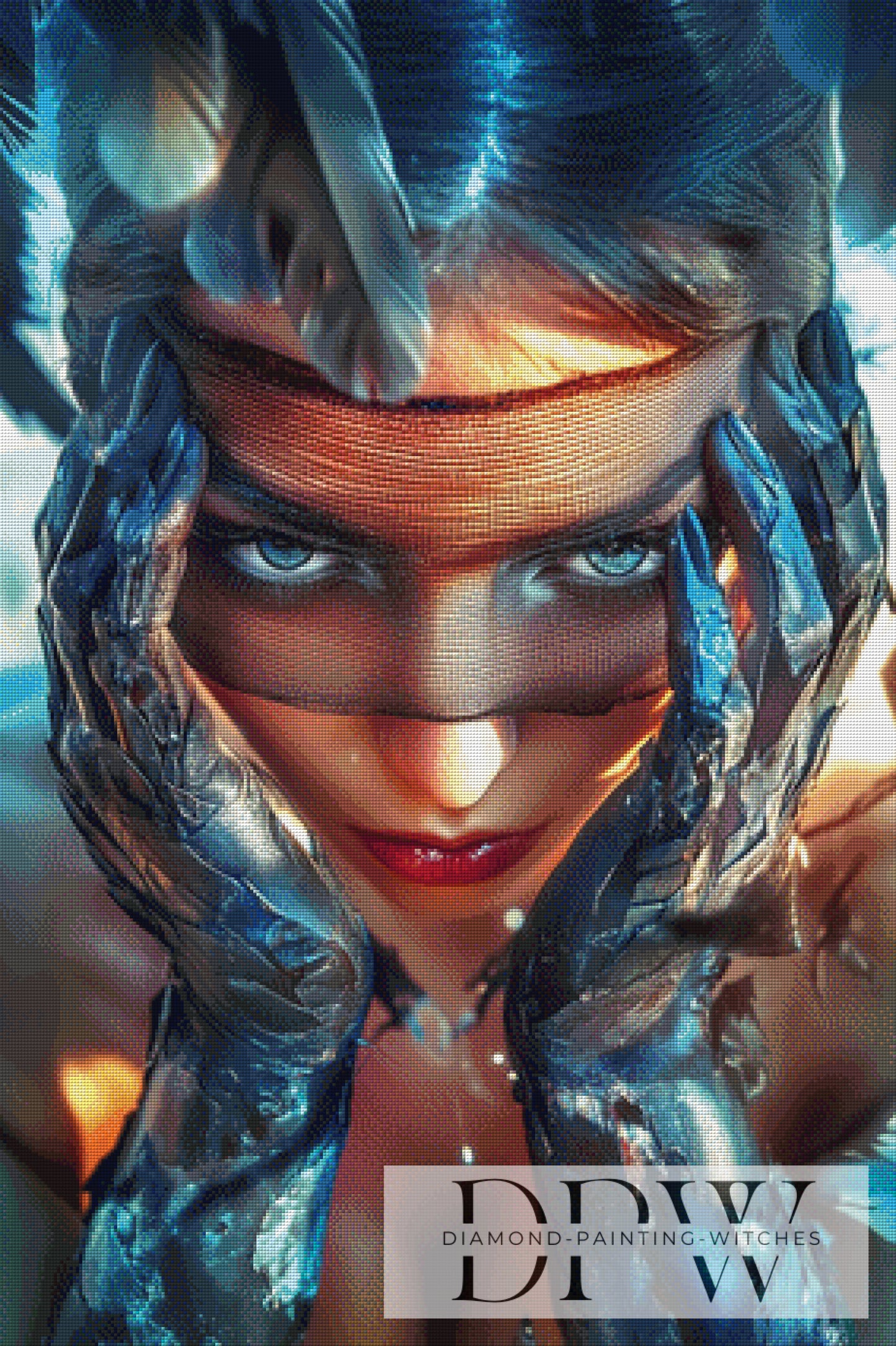 Metal Girl by Pixxel Pics 70x105cm mit 230 Farben DPW-1848