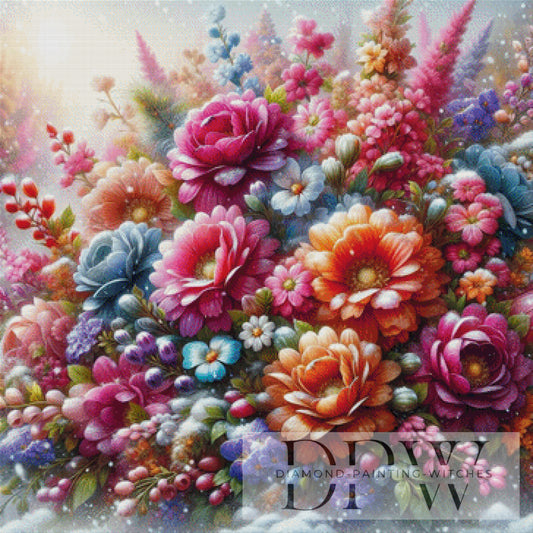 Blumenmeer by DIYnamite 90x90cm mit 370 Farben DPW-1855