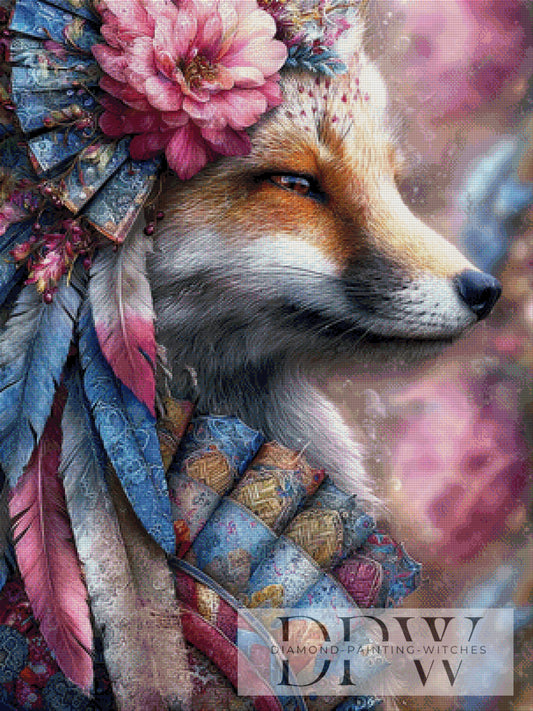 Fuchs der Stille by Elly_A.I 75x100cm mit 260 Farben DPW-1857