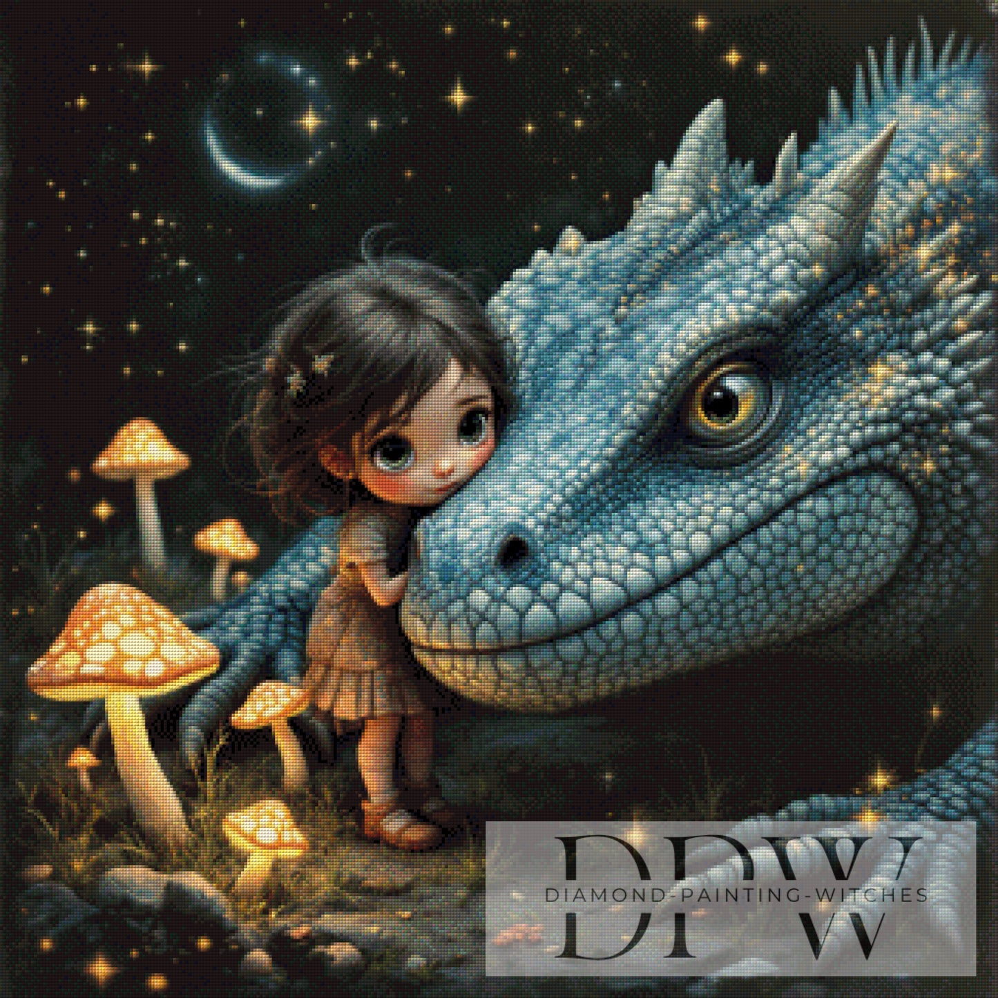 Beschützer by QN 80x80cm mit 190 Farben DPW-1860