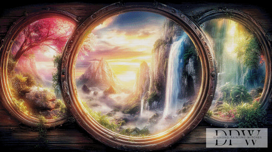 Blick ins Paradies by ellufija 125x70cm mit 300 Farben DPW-1869
