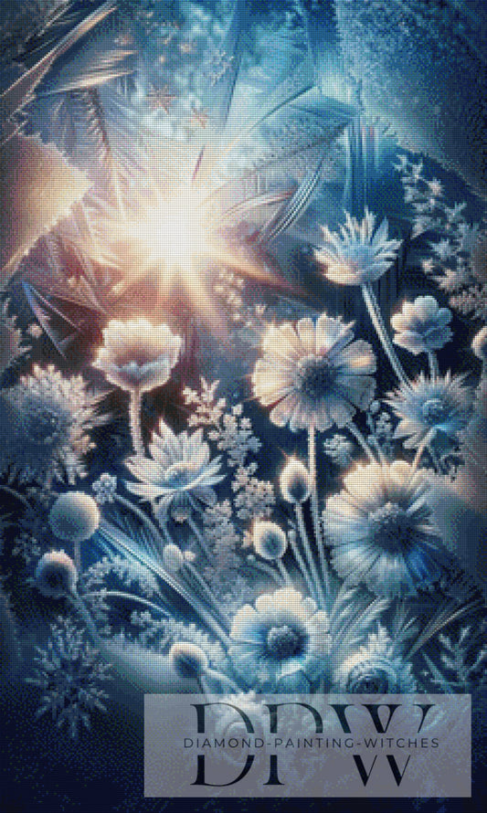 Eisblümchen by DIYnamite 60x100cm mit 140 Farben DPW-1872