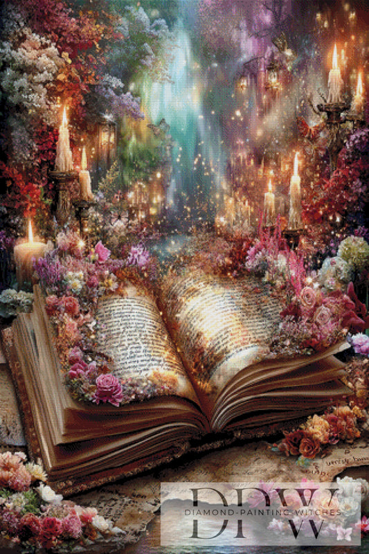 Vintage Die alten Schriften by ellufija 80x120cm mit 300 Farben DPW-1876