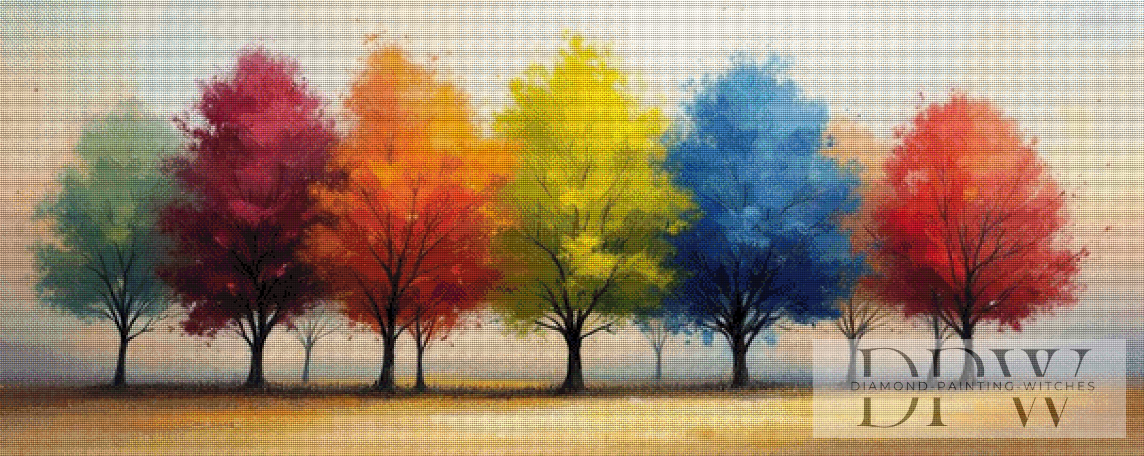 Arbres Colorés by QN mit 320 Farben