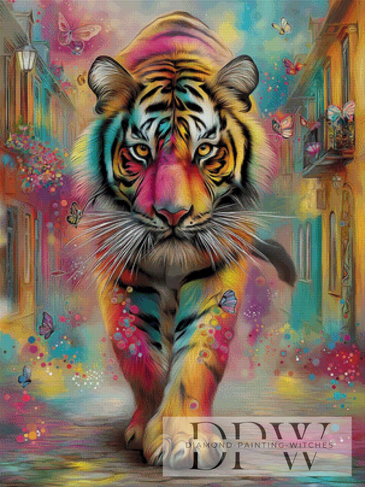 Regenbogen Tiger by Malina mit 300 Farben