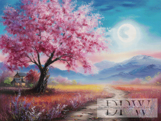 Bergpanorama by Elly_A.I. 100x75cm mit 220 Farben DPW-1928