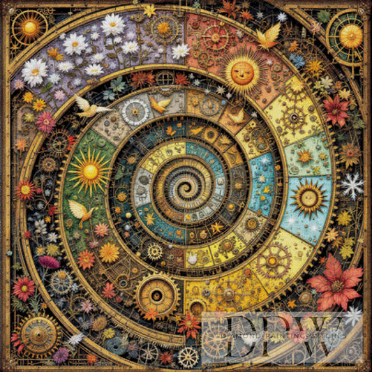 Konfetti Mandala by QN 100x100cm mit 300 Farben DPW-1933