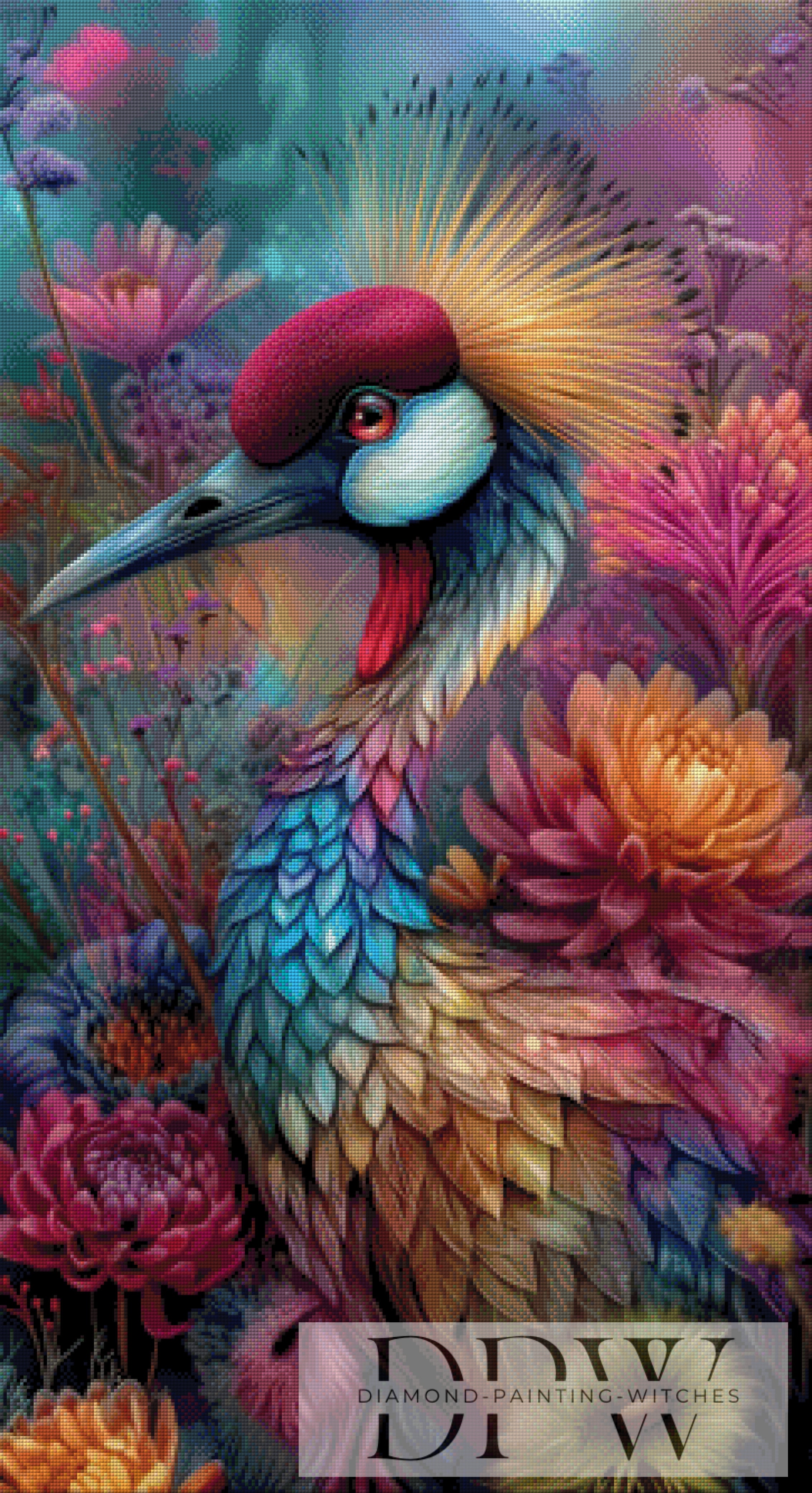 Blütenpfau by QN mit 300 Farben