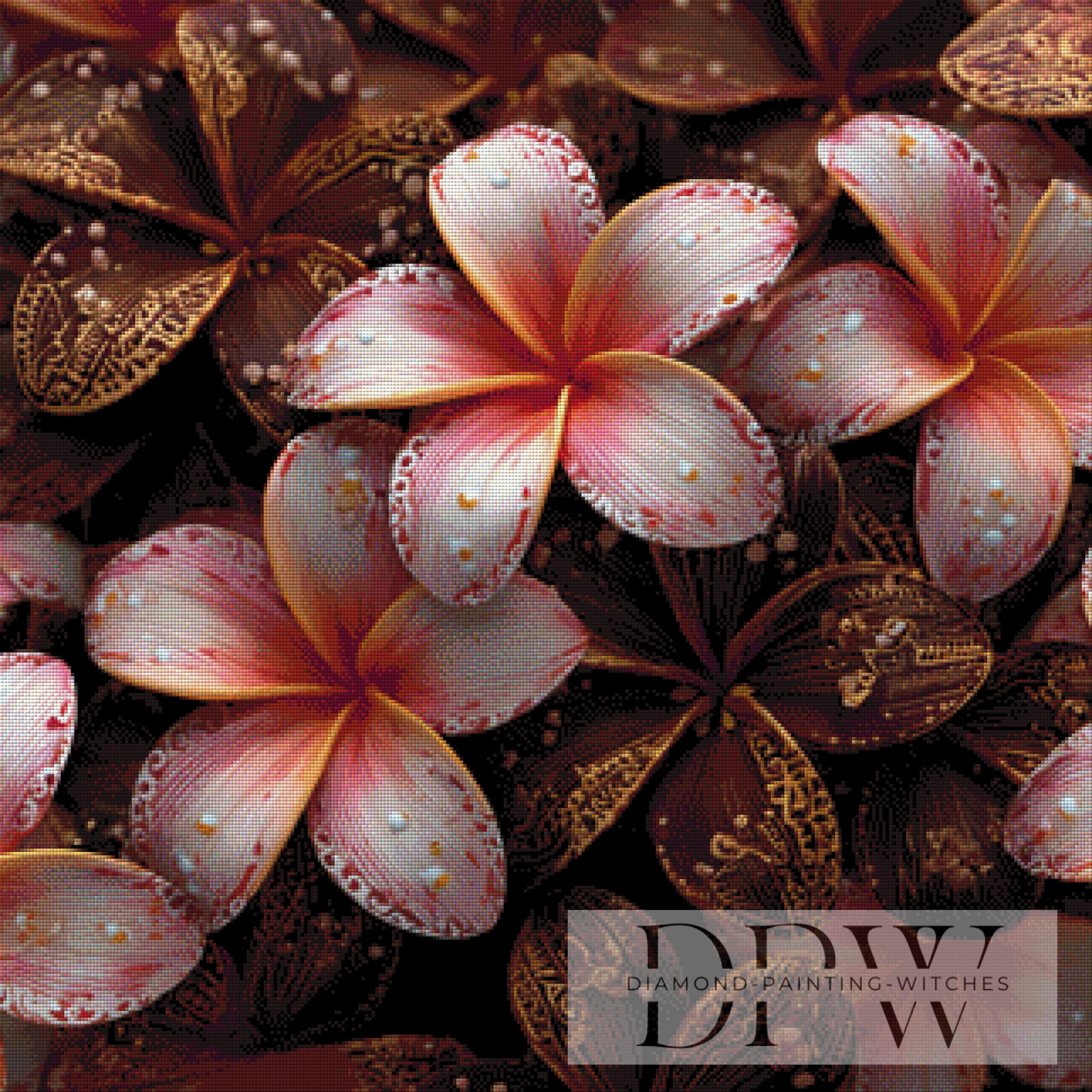 Frangipani Bouquet by theA.art mit 200 Farben
