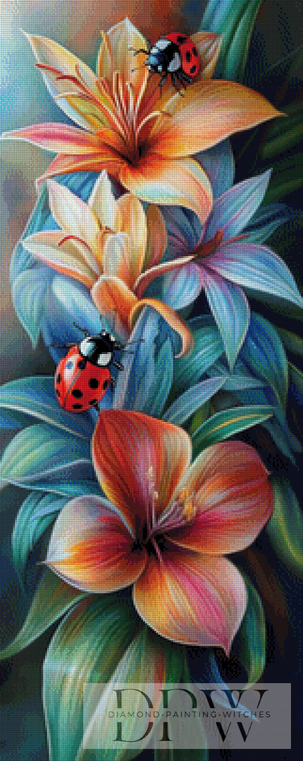 Blütentreff by Sunshine, 40x100cm mit 330 Farben DPW-1954