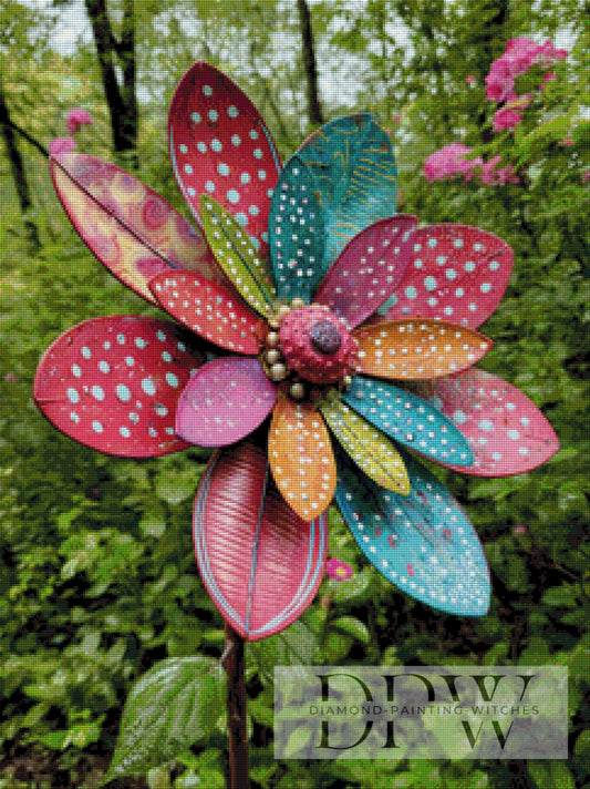 Blumenmühle by Luna 80x80cm mit 250 Farben DPW-1957