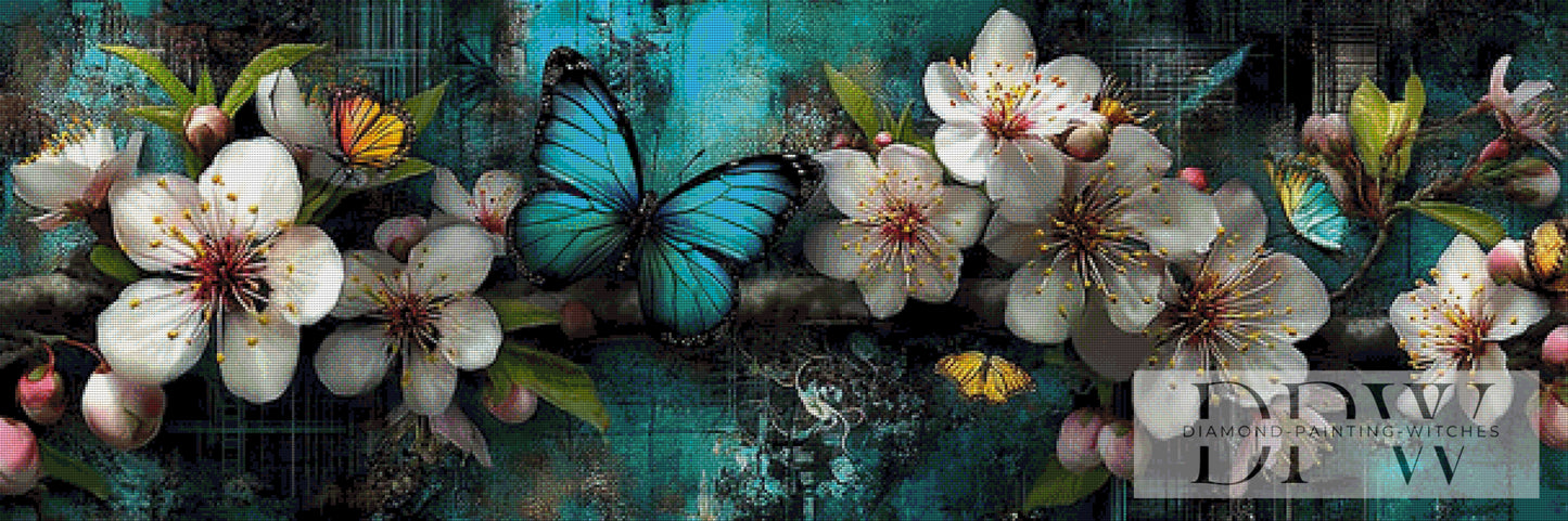 Kirschblüten by ellufija 150x50cm mit 260 Farben DPW-1959