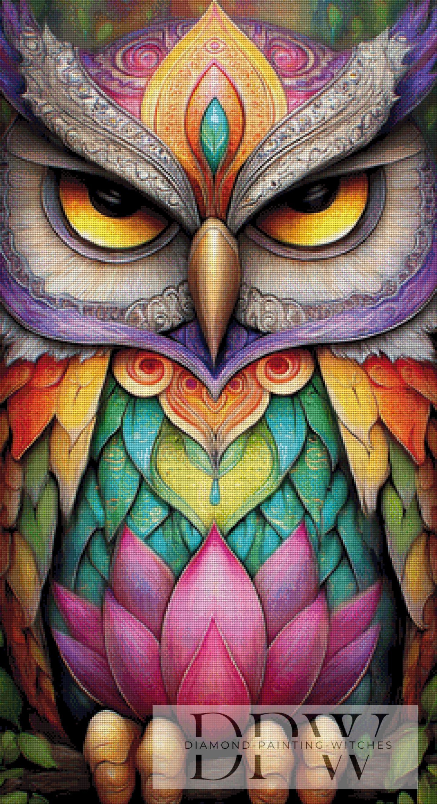 Prismaeule by Elly_A.I 60x110cm mit 370 Farben DPW-1970