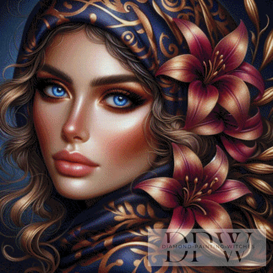 Giulia by CreatiVart, 80x80cm mit 170 Farben DPW-2008