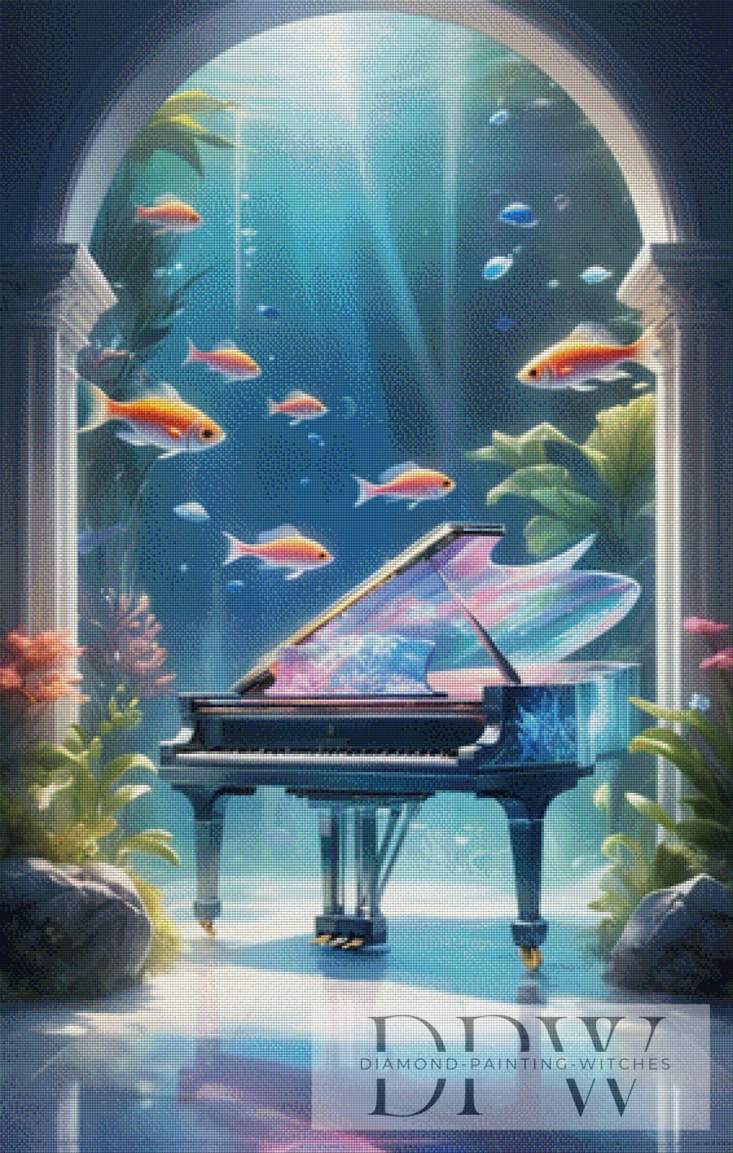 Fantasy Piano by Casalla Vendetta, 70x110cm mit 260 Farben DPW-1995