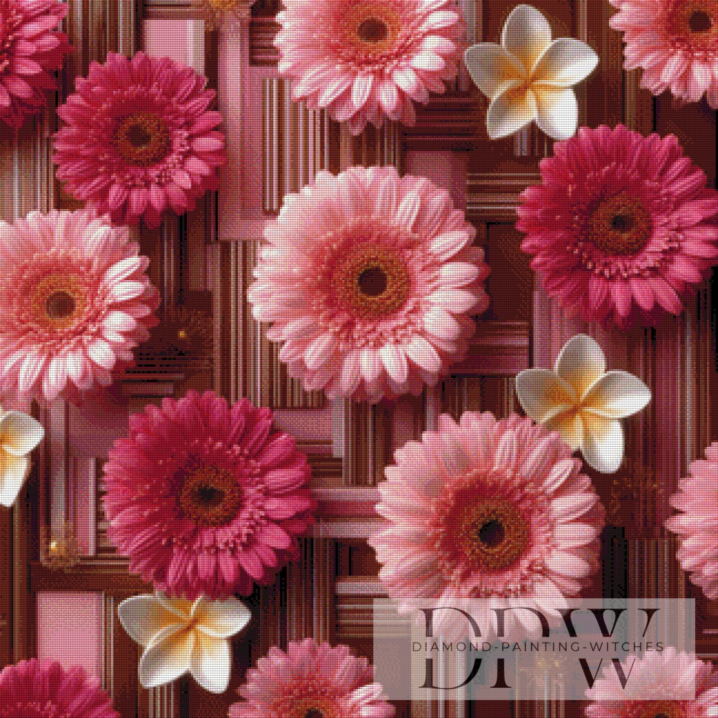 Gerbera Art by theA.art 80x80cm mit 170 Farben DPW-199