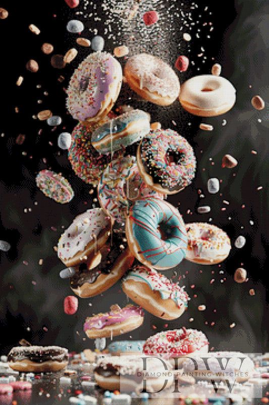 Donuts by theA.art 60x90cm mit 260 Farben DPW-2001