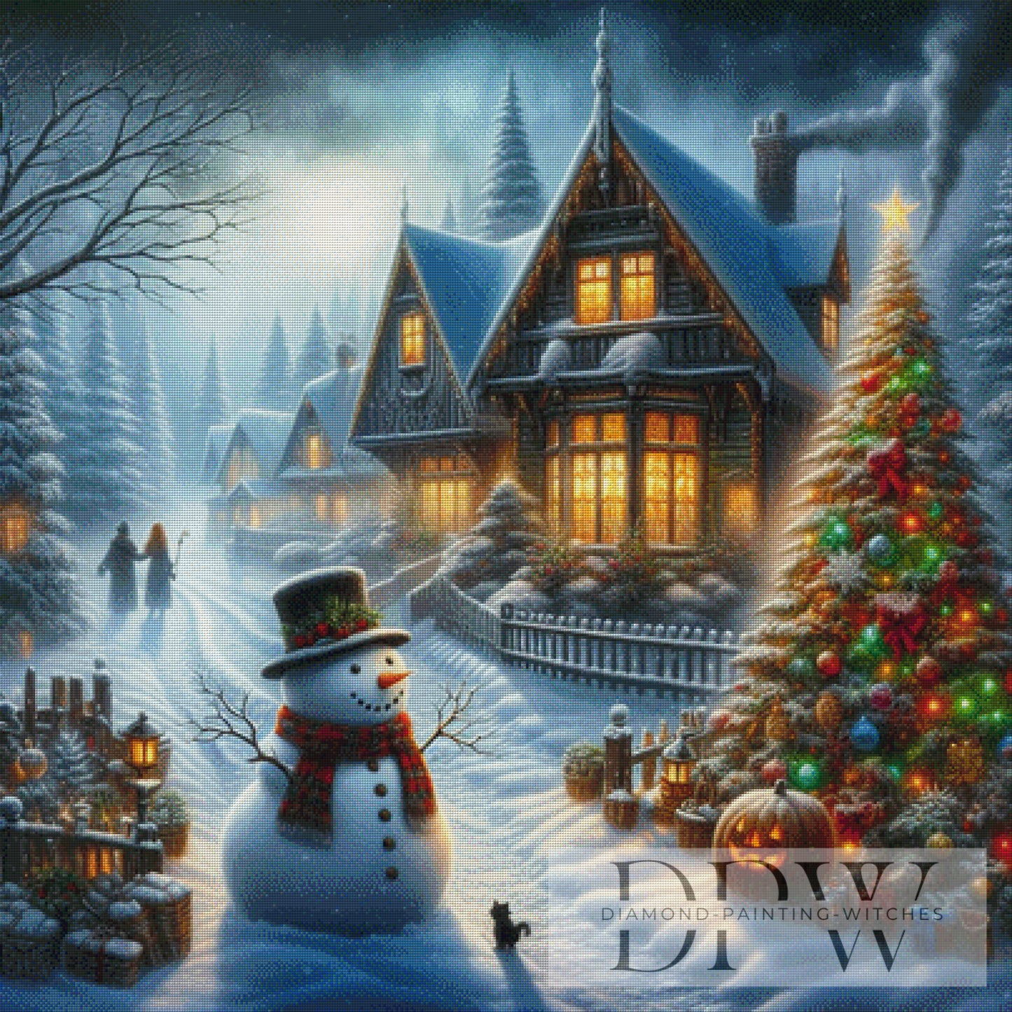 Weihnachten by CreatiVart, 100x100cm mit 280 Farben DPW-2012