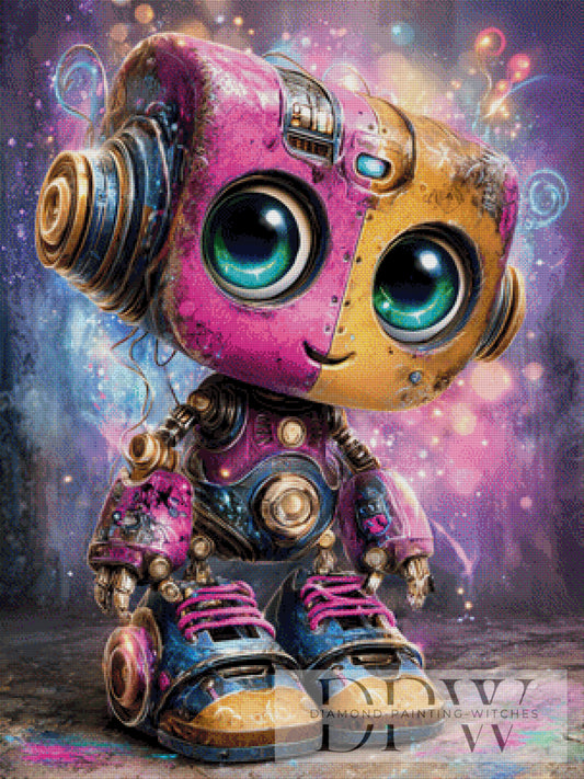 Sweet Robot by Elly_A.I 75x100cm mit 300 Farben DPW-2057