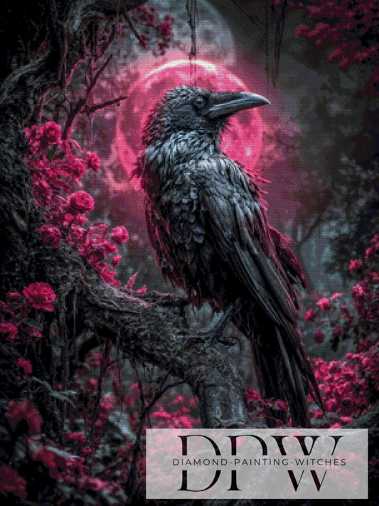 DPW-2023 Blood Moon Raven by Pixxel Pics 75x100cm 125 Farben **SOFORTKAUF** ECKIGE Steine
