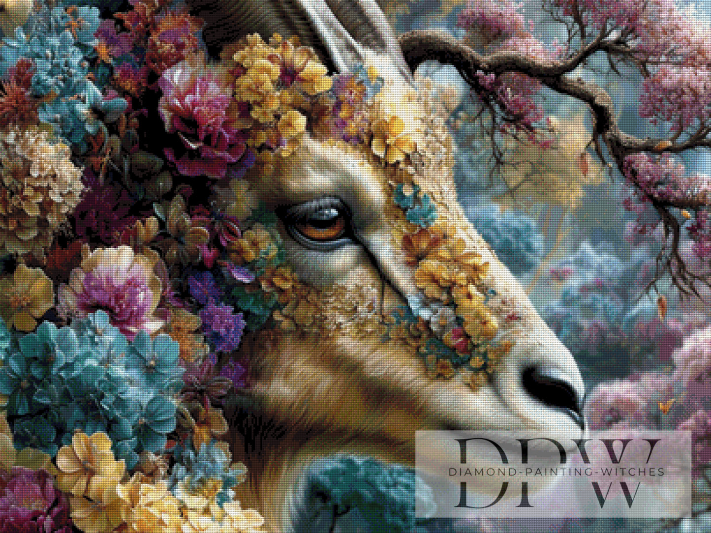 Blütenwächter by QN 100x75cm mit 230 Farben DPW-2024