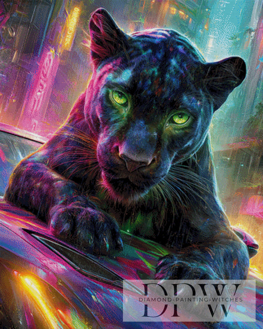 Black Panther by Artifey 80x100cm mit 390 Farben DPW-2033