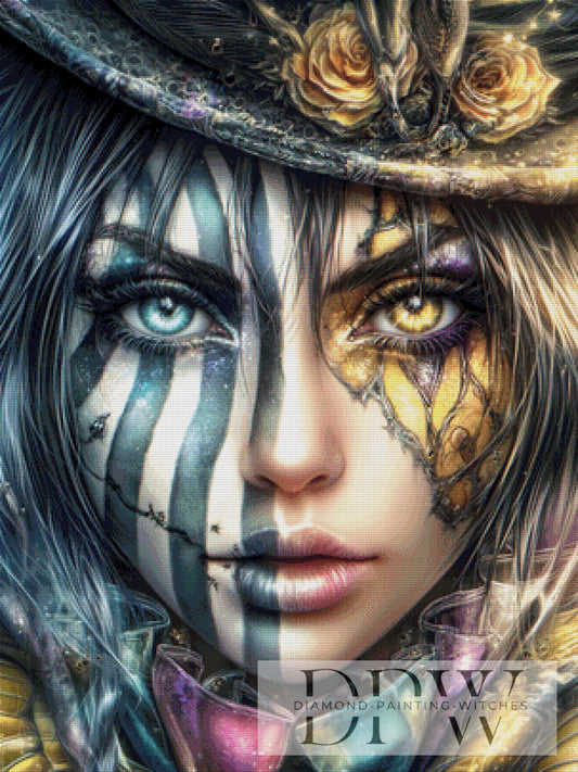 Zweigesicht by _Sweet_Loco_AI 75x100cm mit 260 Farben DPW-2038