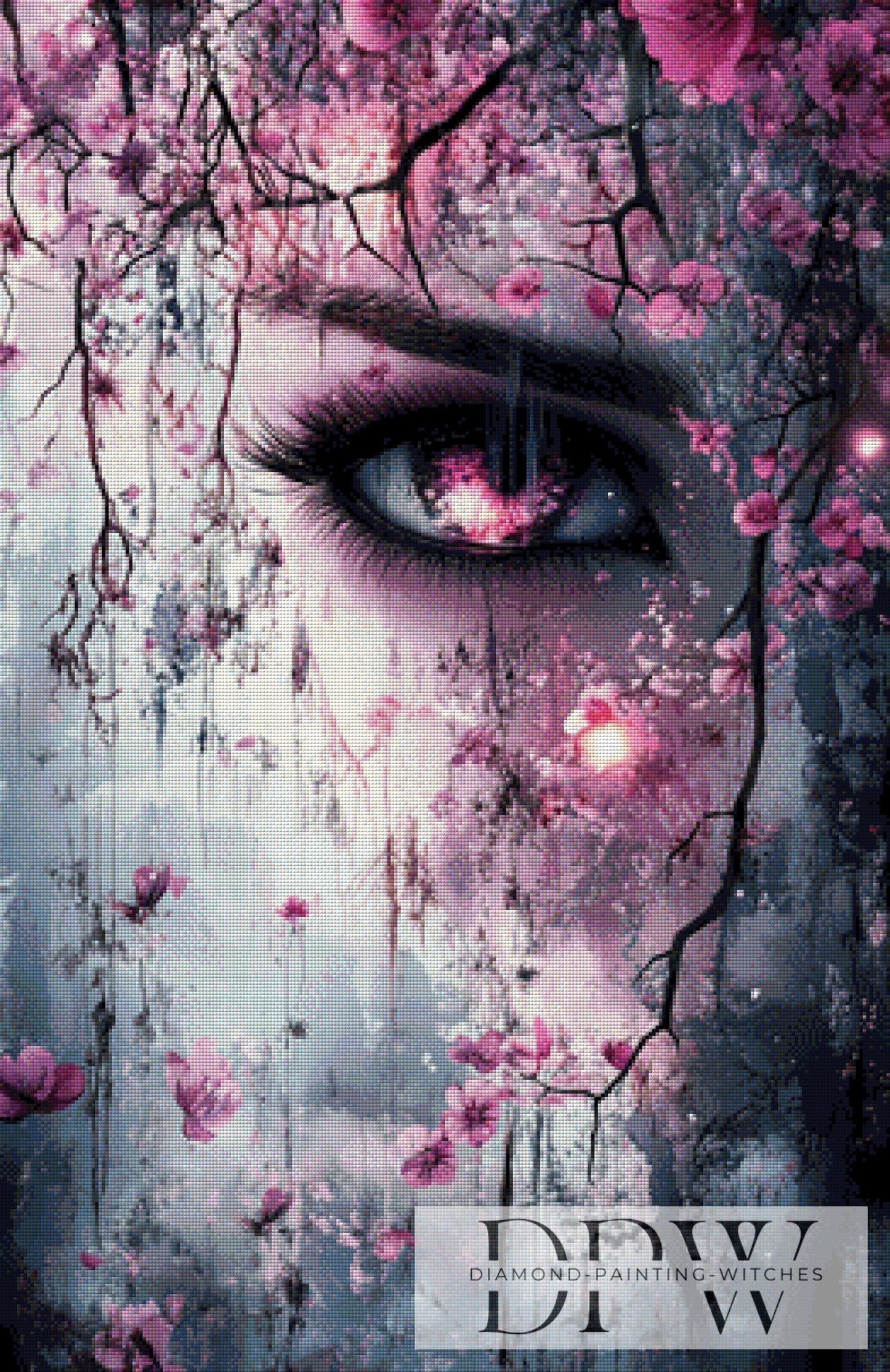 Pink Glance by Pixxel Pics 65x100cm mit 135 Farben DPW-204