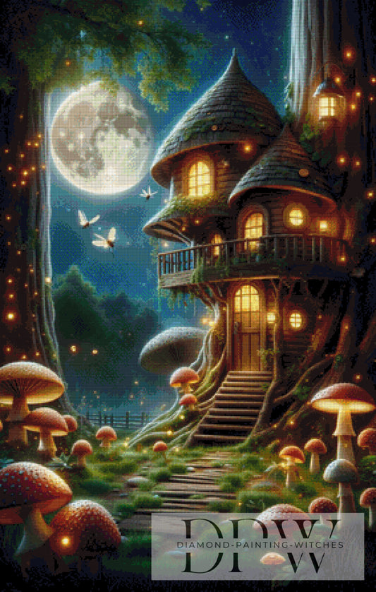 Magical Tree House by DIYnamite 70x110cm mit 240 Farben DPW-2070