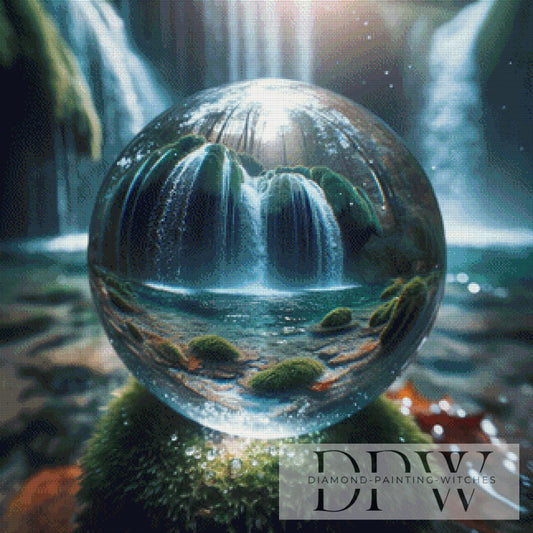 Glasswaterfall by DIYnamite 80x80cm mit 180 Farben DPW-2073