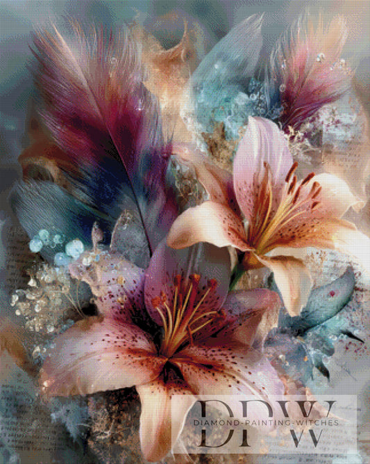 Federlilien by theA.art 75x100cm mit 235 Farben DPW-2077