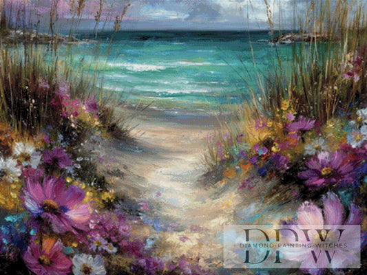 Dünenweg by Elly_A.I  100x75cm mit 280 Farben DPW-2090