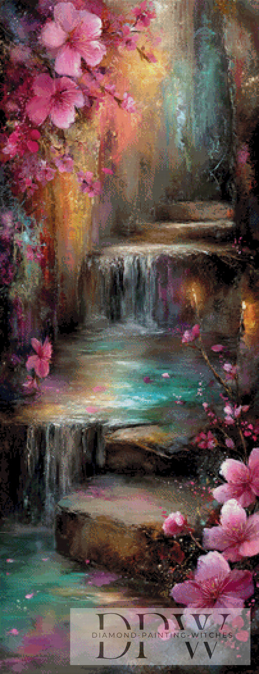 Wasserspiele by Elly_A.I  50x130cm mit 290 Farben DPW-2126
