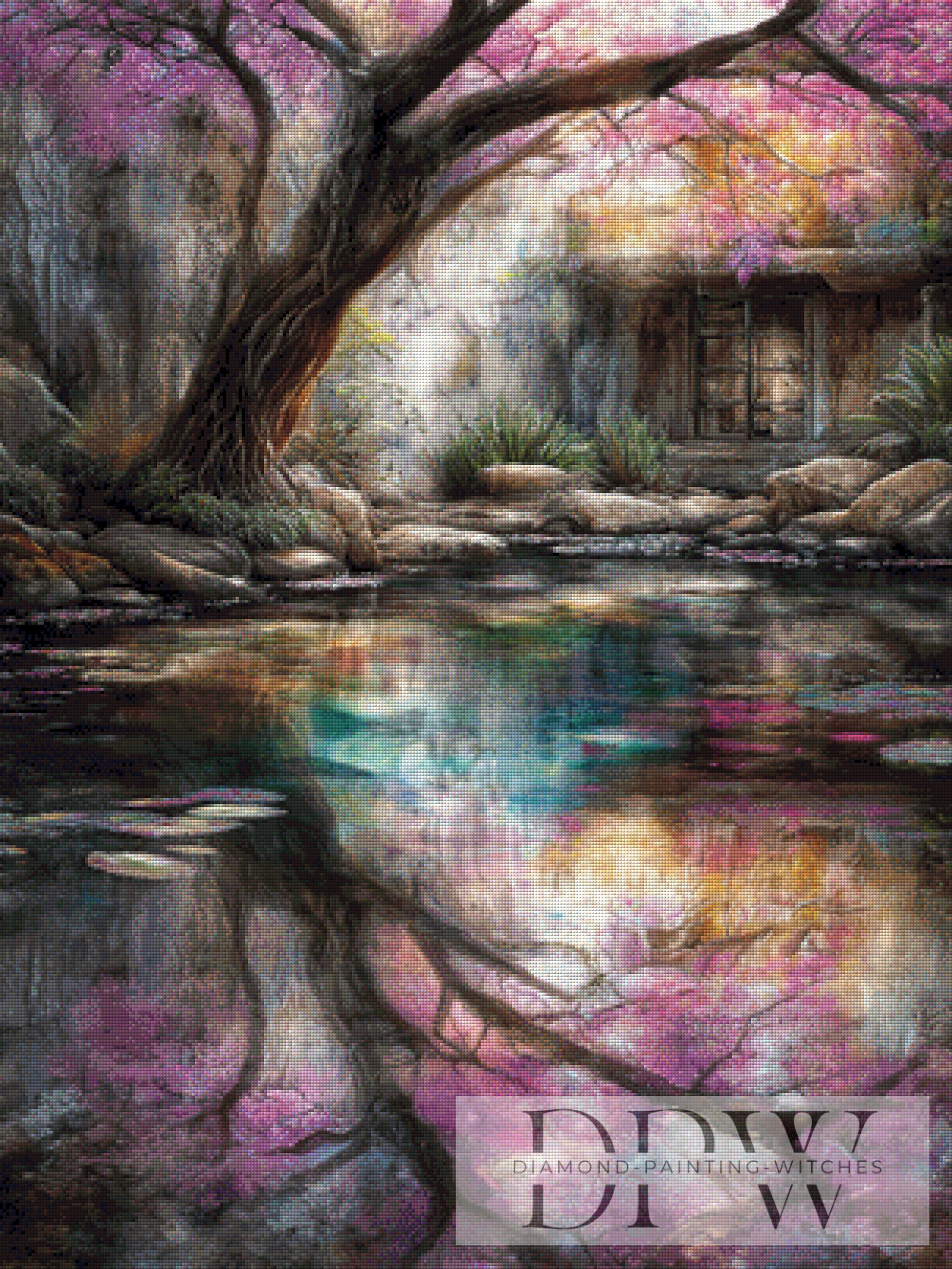 Alter Baum am See by Elly_A.I mit 250 Farben