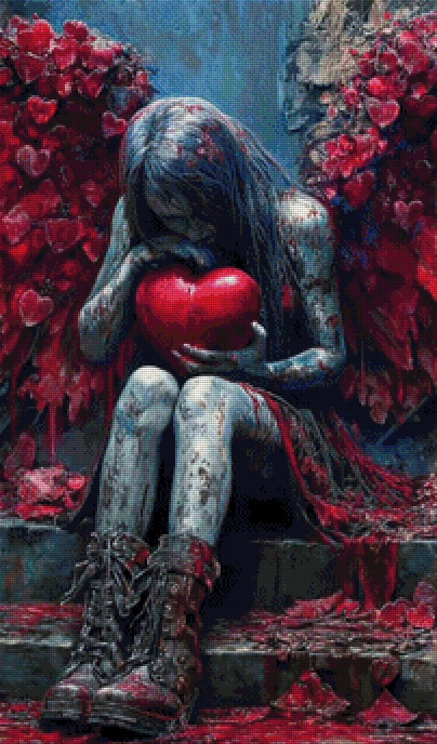 DPW-2138 3-Teiler Angel of Hearts by Pixxel Pics **SOFORTKAUF** ECKIGE Steine