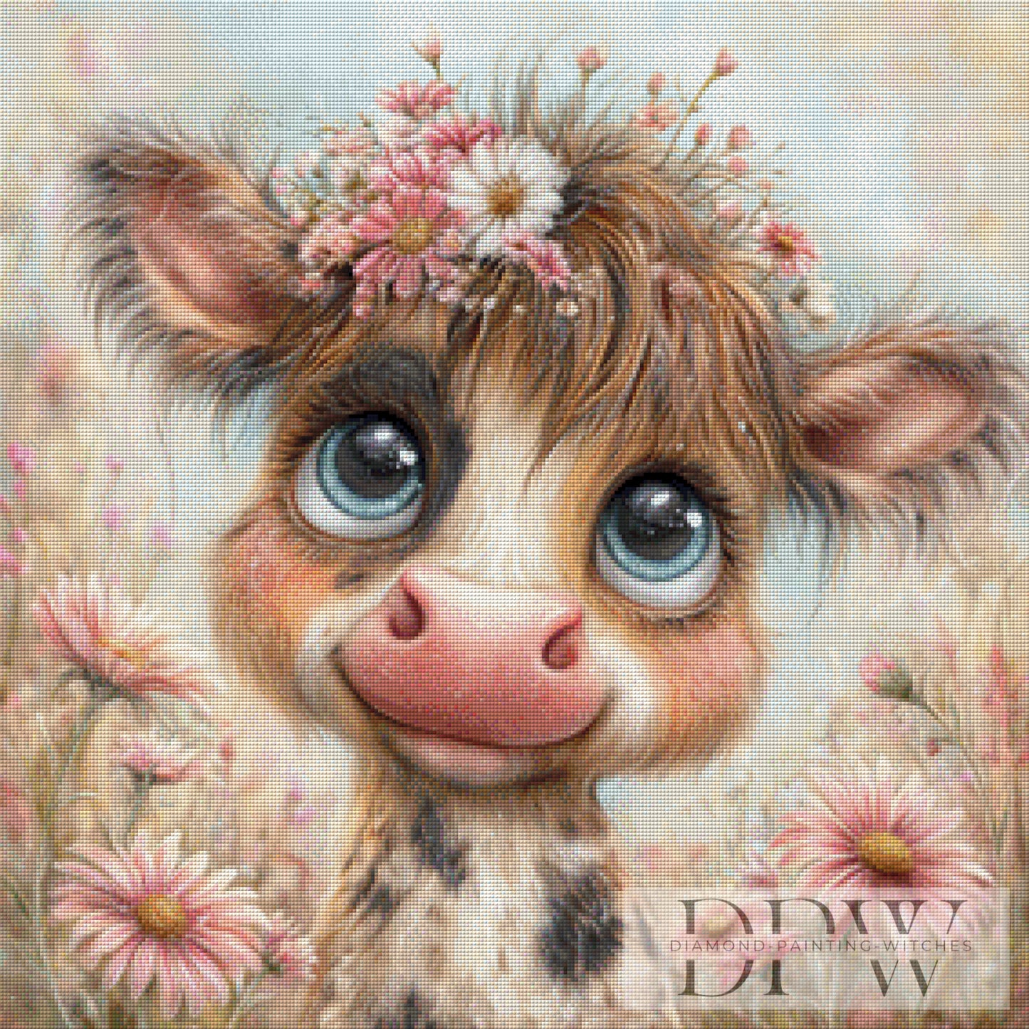 Elfie by Lisa Morgan 70x70cm mit 180 Farben DPW-2150
