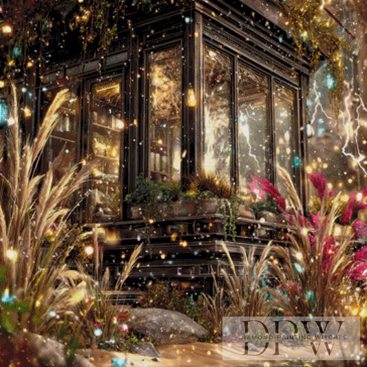 Magischer Wintergarten by Lisa Morgan 90x90cm mit 260 Farben DPW-2159