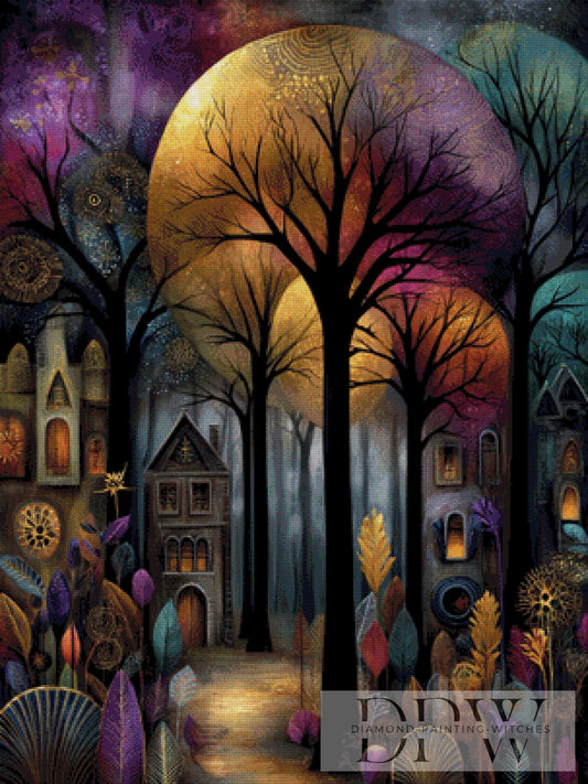 Vollmond by Elly_A.I. 75x100cm mit 195 Farben DPW-2185