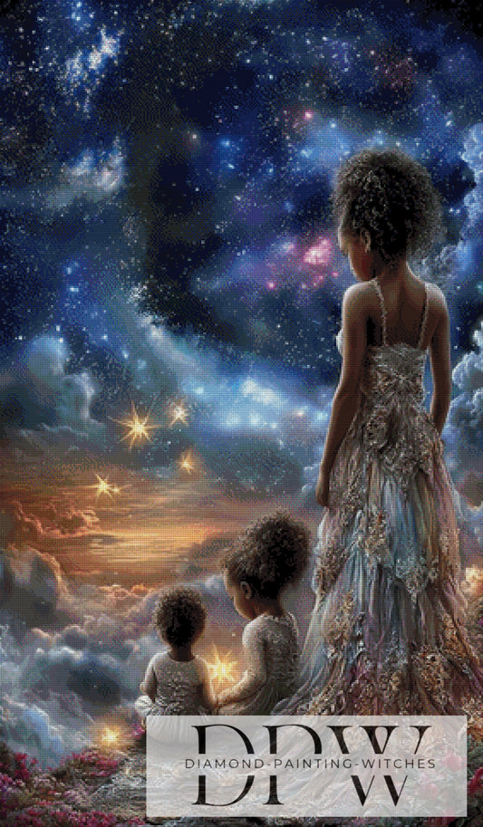 DPW-2192 Into the Stars by Elly_A.I 70x120cm 200 Farben **SOFORTKAUF** ECKIGE Steine