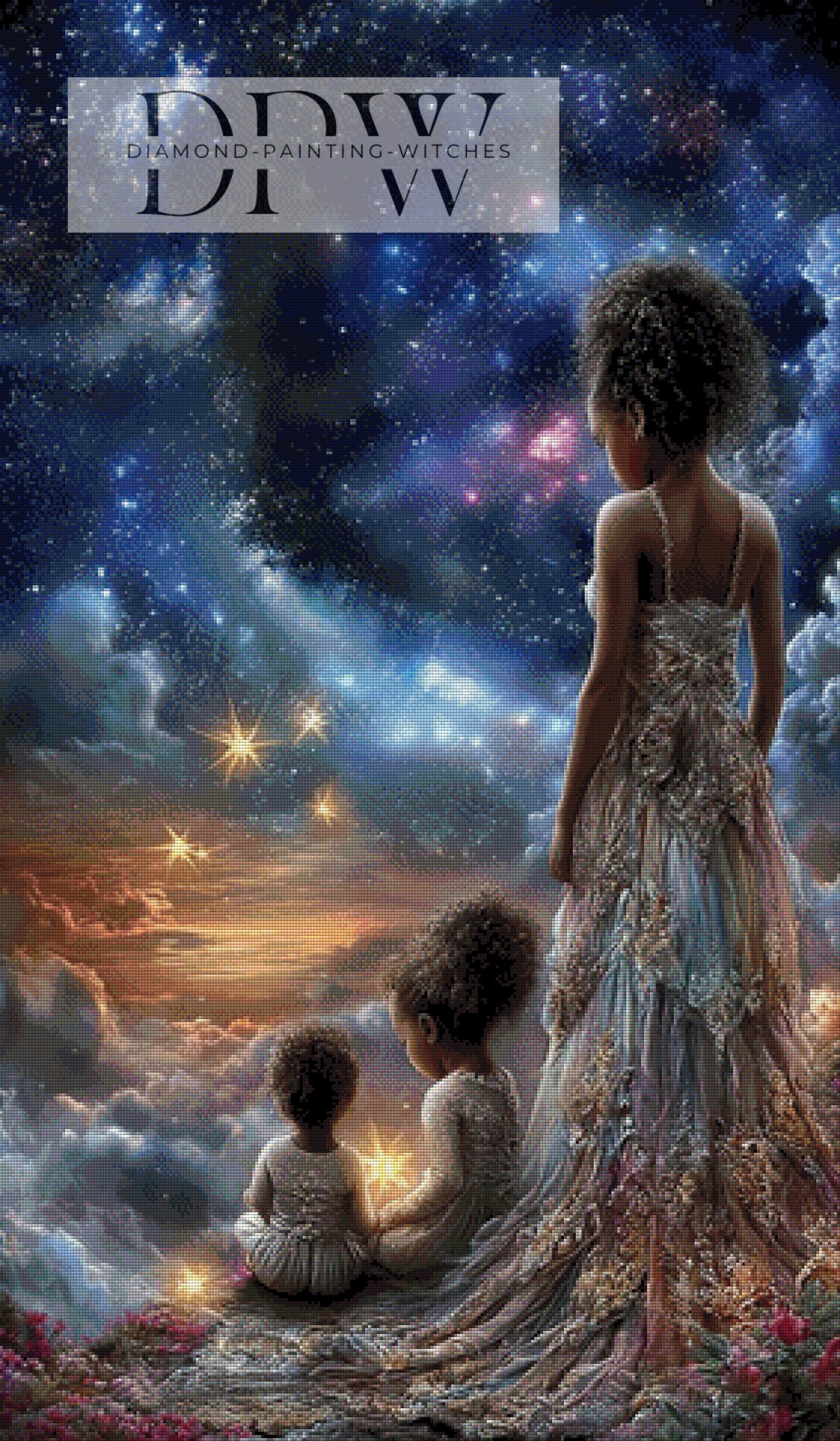 Into the Stars by Elly_A.I. 70x120cm mit 200 Farben DPW-2192
